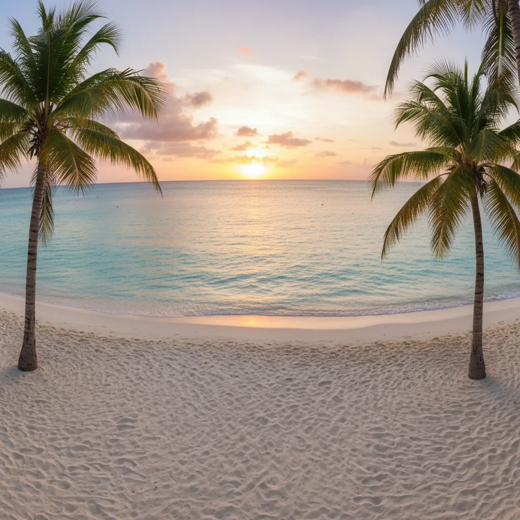 Pristine Caribbean beach in Punta Cana